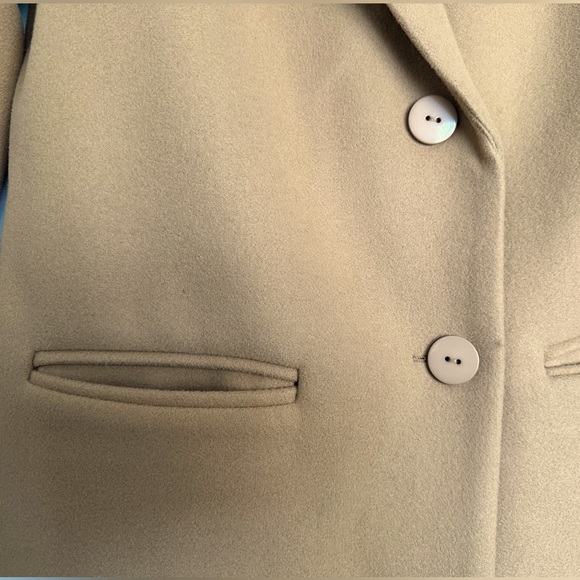 Tan Forever 21 Longline Coat with pockets. Size small. - Picture 4 of 8